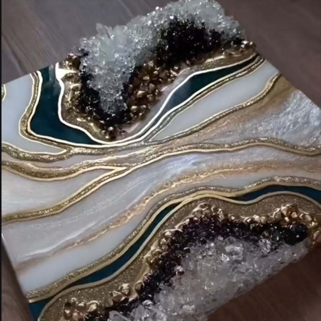 Epoxy resin painting